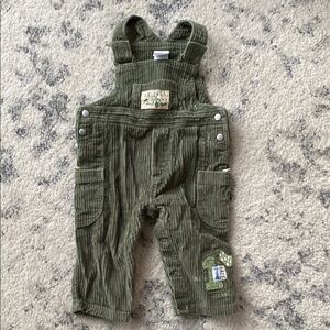 Absorba | Army Khaki Green Corduroy Kids Overalls - 100% Cotton - 12M